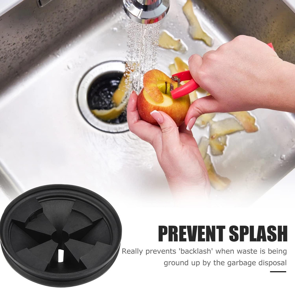 Garbage Disposal Splash Guards, 3 3/8" EPDM Rubber Drain Insert for Insinkerator