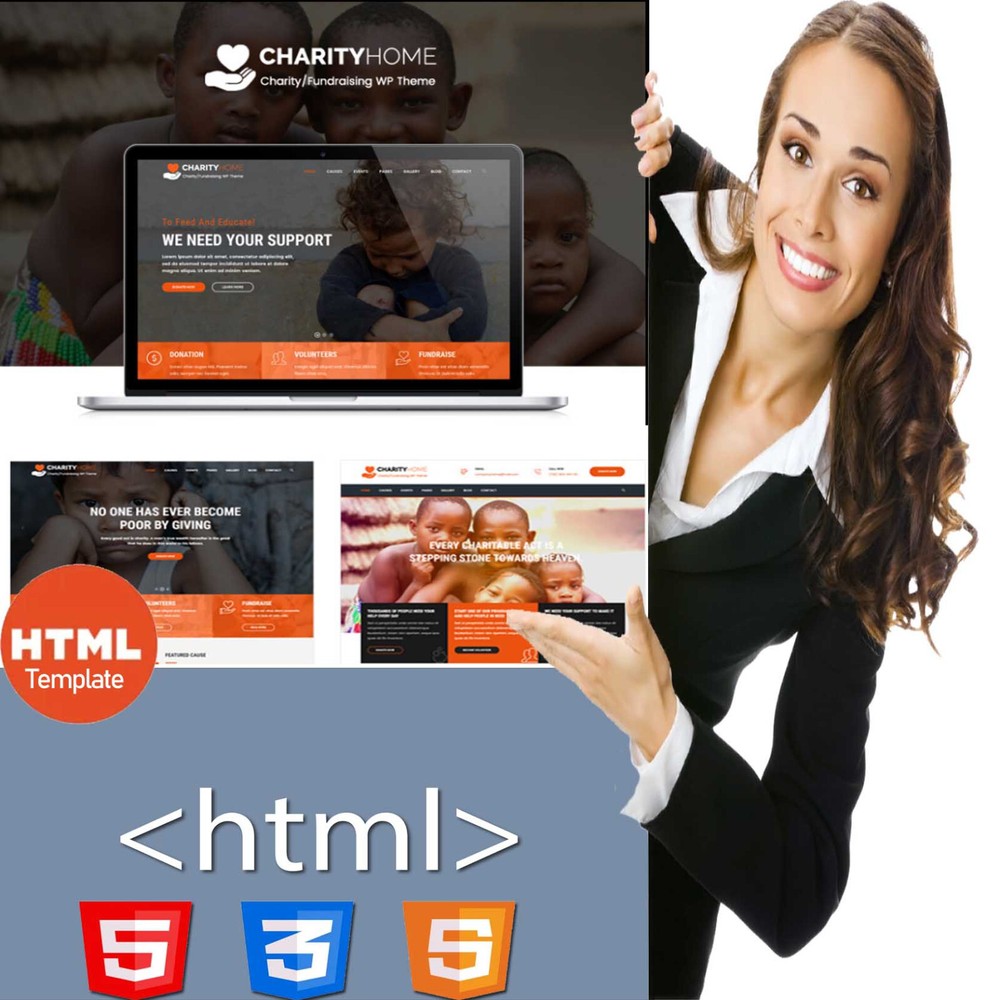 CHARITY - FUNDRAISING | Full HTML Website Template