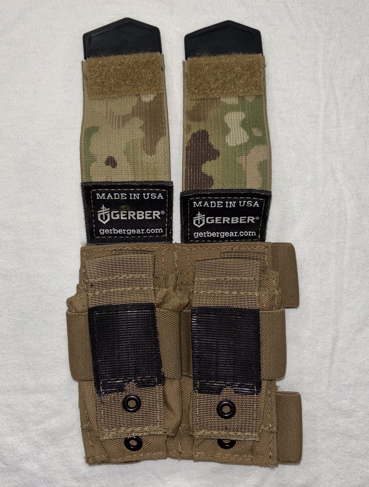 Gerber Individual Deployment ID Adjustable Double Pouch Multicam