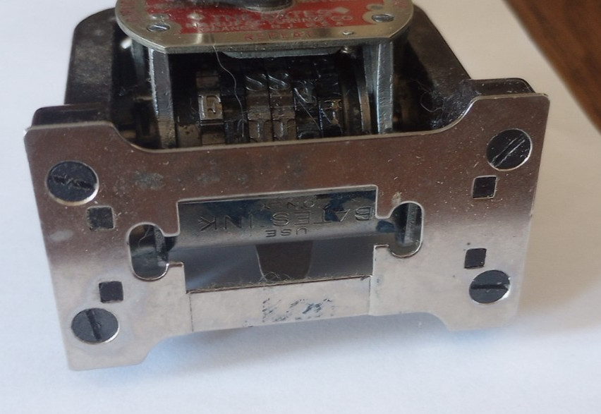 Vintage Bates Multiple Movement Numbering Machine Stamp 7 Wheels Style E