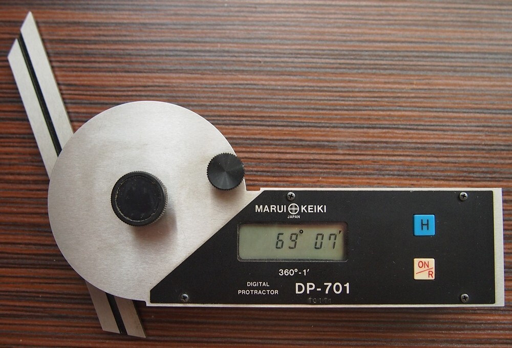 Marui Keiki Digital Protractor DP-701 1 DIV=1' Full Set