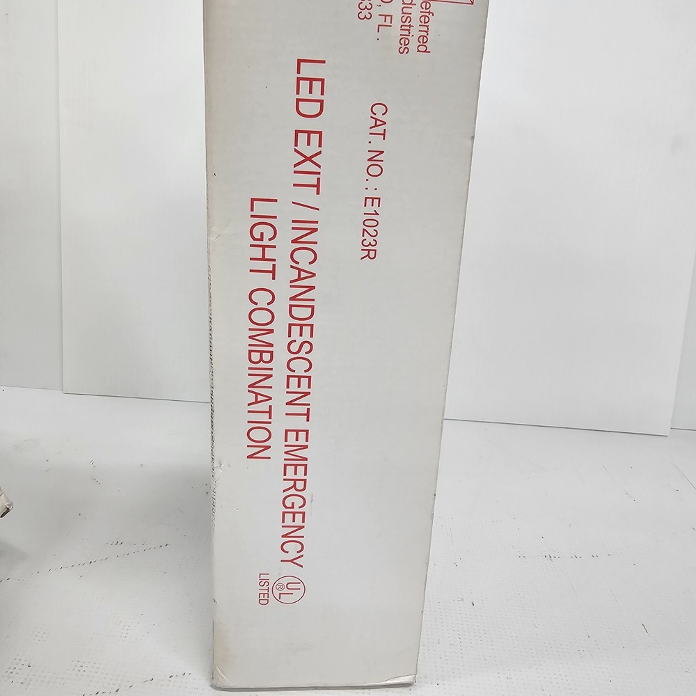 NOS PI LED Exit / Incandescent Emergency Light Combination E1023R