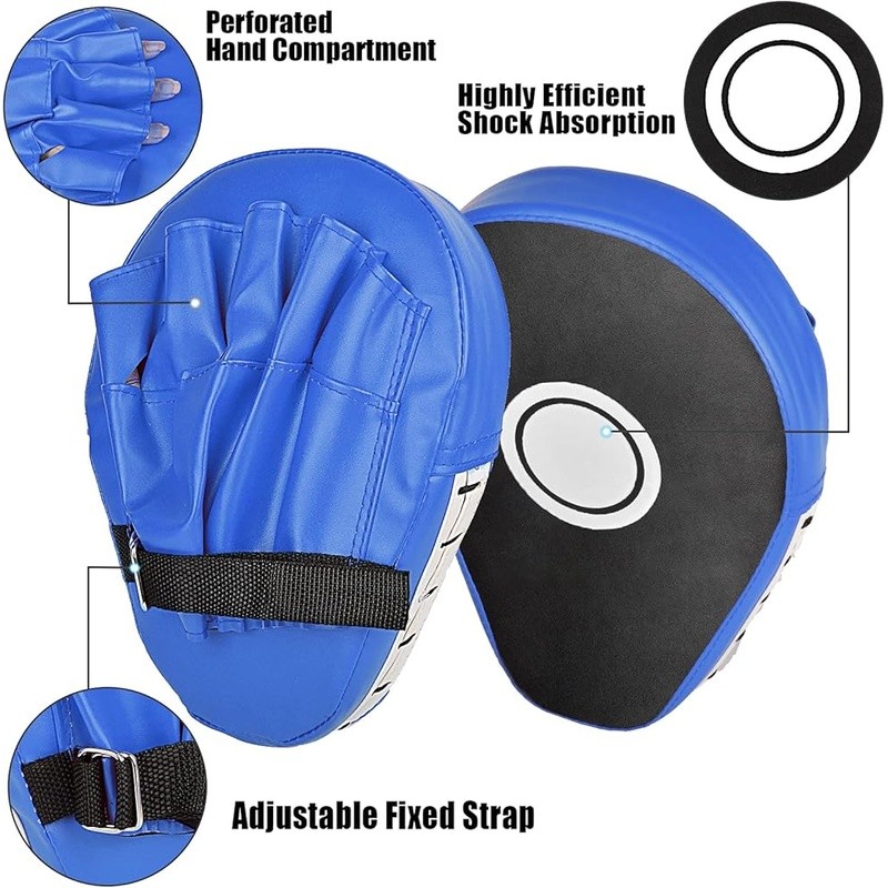 PU Leather Punch Mitts Shock Absorbent Training Pads Durable Breathable Design