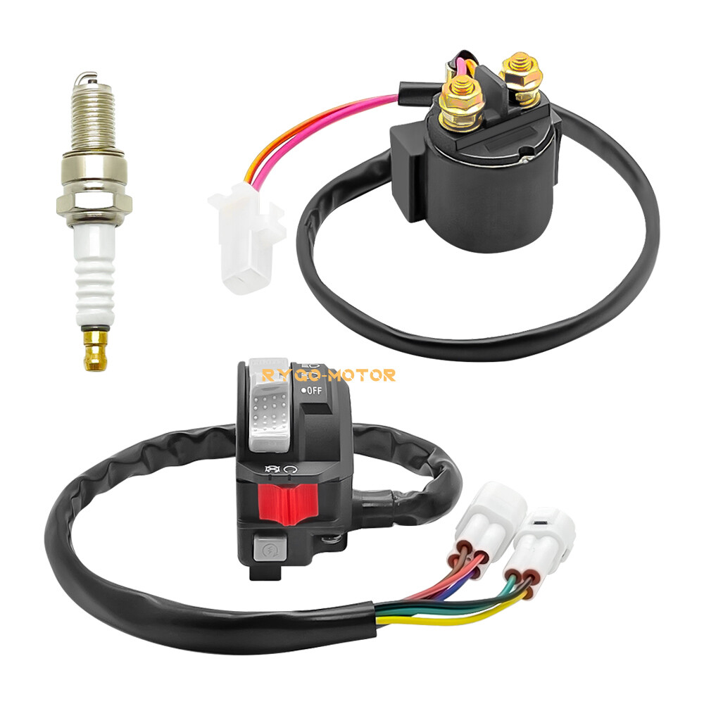 Handlebar Switch & Starter Solenoid Relay & Spark for Yamaha Warrior 350 2002-03