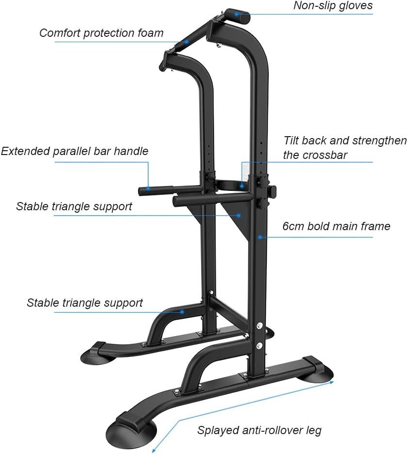 Multi-functional Power Tower for Strength Training - Supports Up to 330 lbs