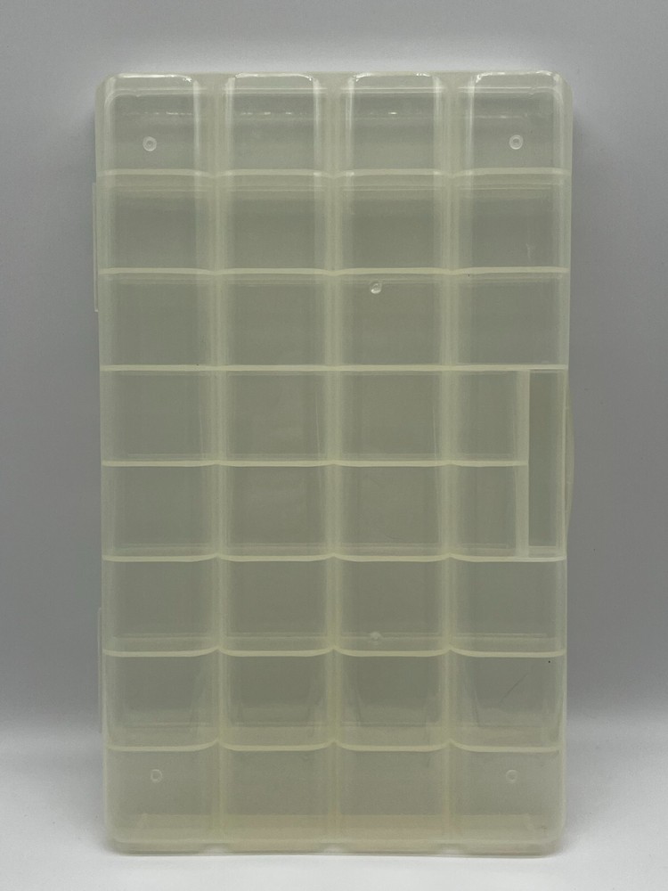 32 Compartment Plastic Organizer Beads Jewelry Storage Portable