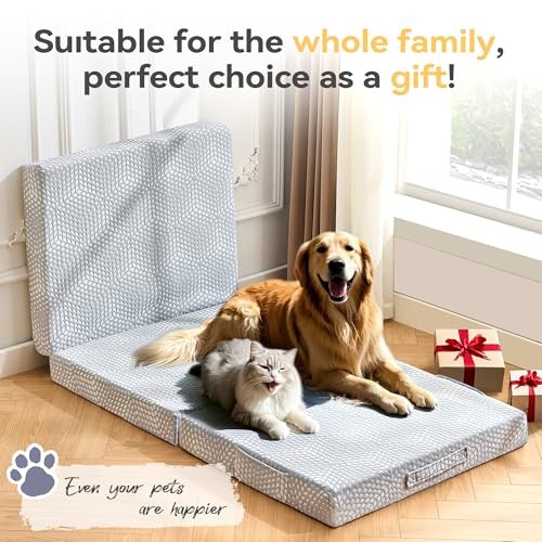 Memory Foam Folding Mattress 4 Inch Twin Size with Protable Storage Bag, Tw"