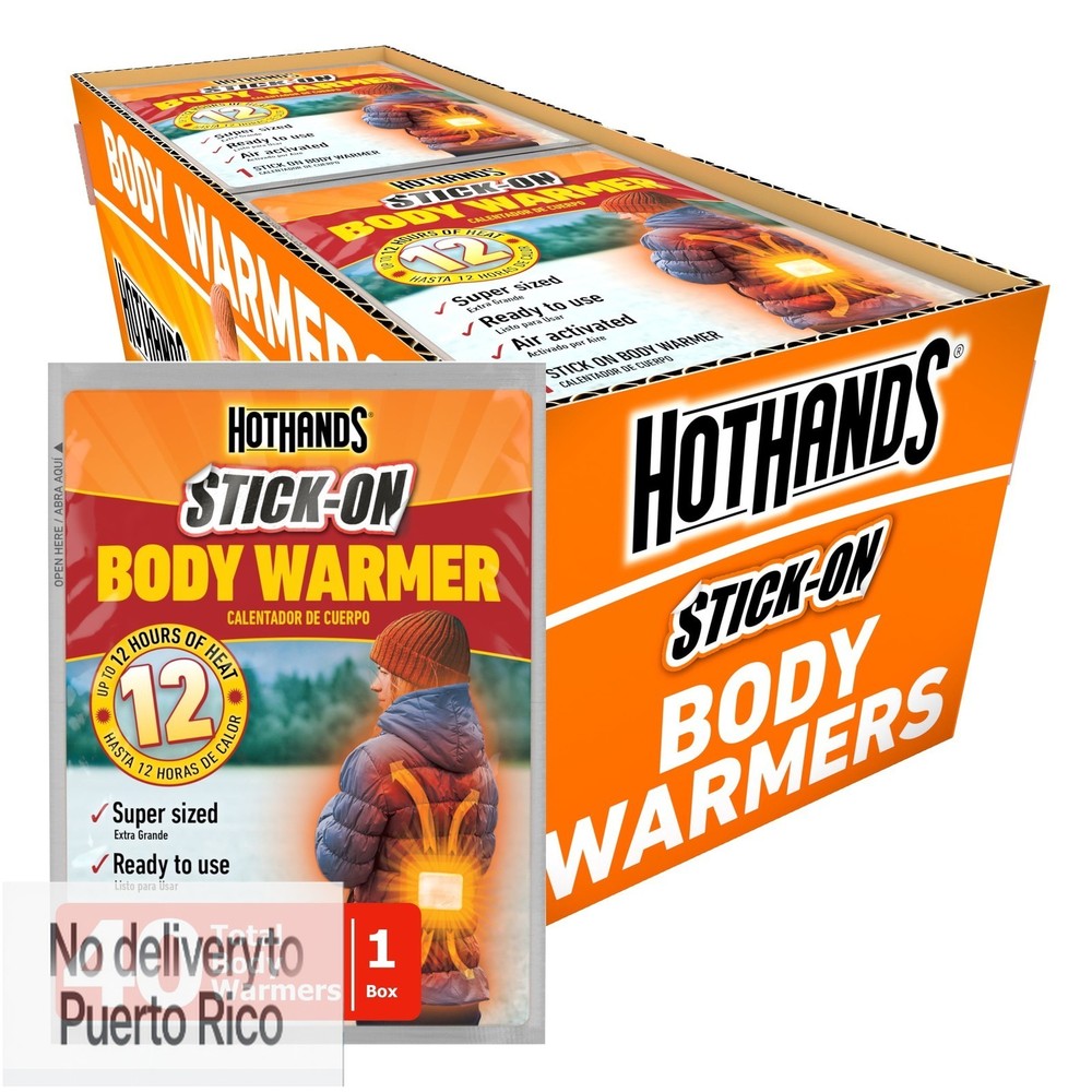 HotHands Stick-On Body Warmers, 40 Pack