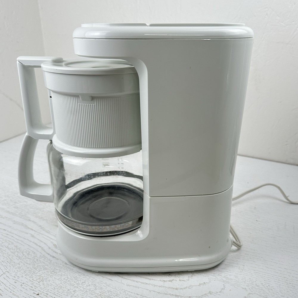 Krups Brewmaster Plus 10 Cup Drip Coffee Maker White Reusable Mesh Filter
