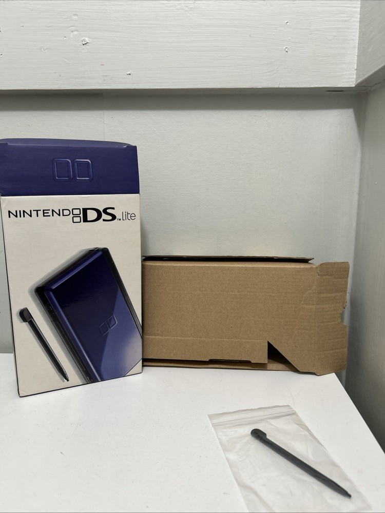 Nintendo DS Lite Cobalt Blue Black Console Box  ~ No System