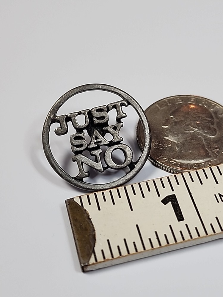 Just Say No Lapel Pin Drug Awareness Program