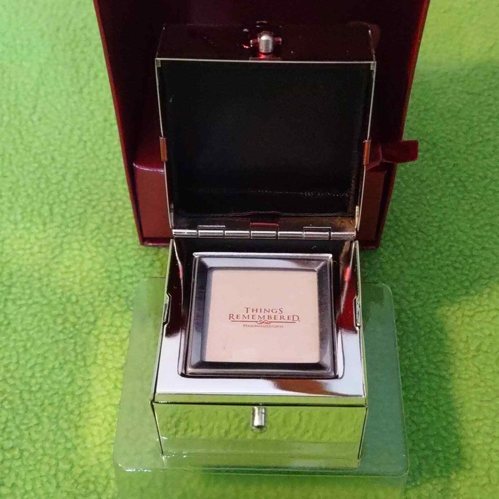 New Things Remembered Photo Gift Ring Box engravable.