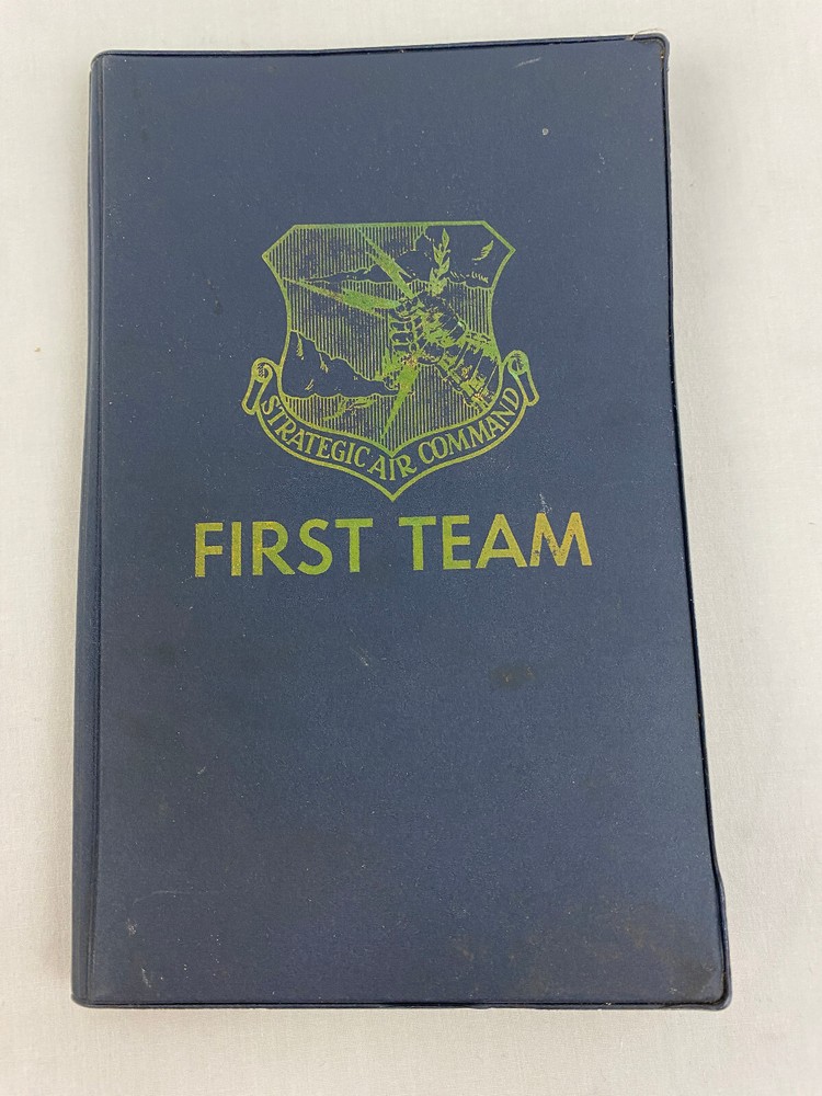 1969 Strategic Air Command First Team Notebook Offutt US Air Force & Itinerary
