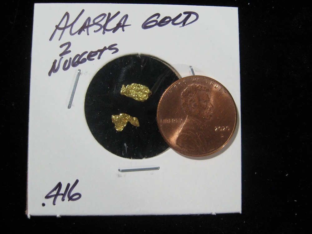 ALASKA GOLD 2 NUGGETS .416 GRAM