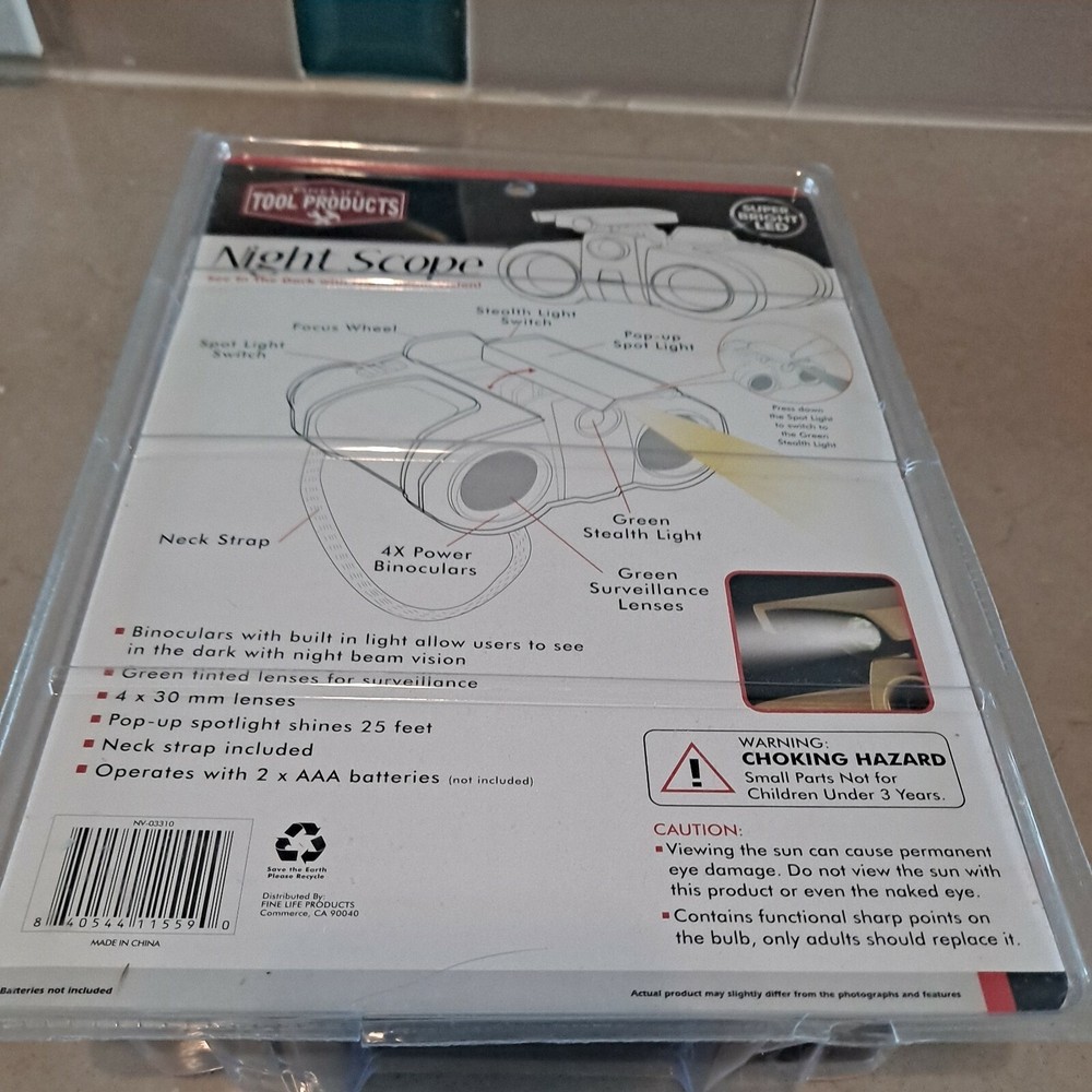 Fine Life Tools Night Scope "Night Noculars" 25ft LED