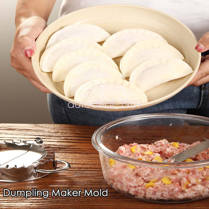 3pcs Dumpling Mould Press Cutter Mold Spoon Kit for Making Calzone Empanadas Pie