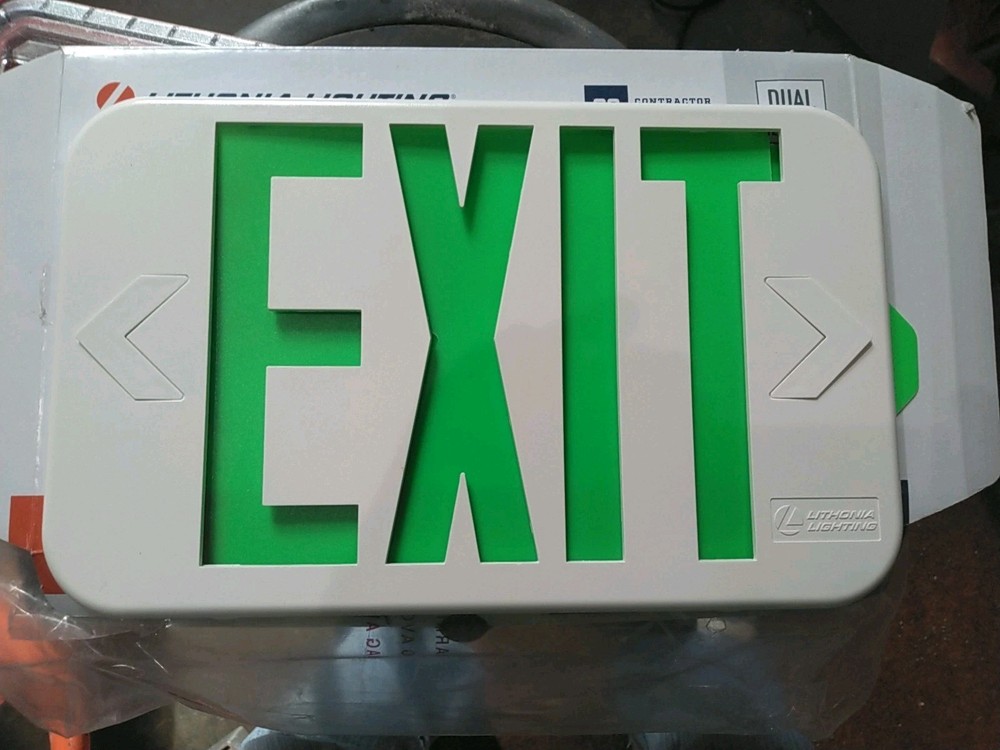 Exit Sign Faceplate / Cover INCLUDES RED & GREEN background Letters