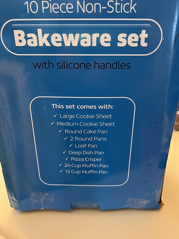 PERLLI Nonstick Bakeware Set Baking Pan Set, 10 Piece Heavy Duty.