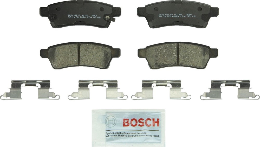 Disc Brake Pad Set-QuietCast Ceramic Brake Pads with Hardware Bosch BC1100