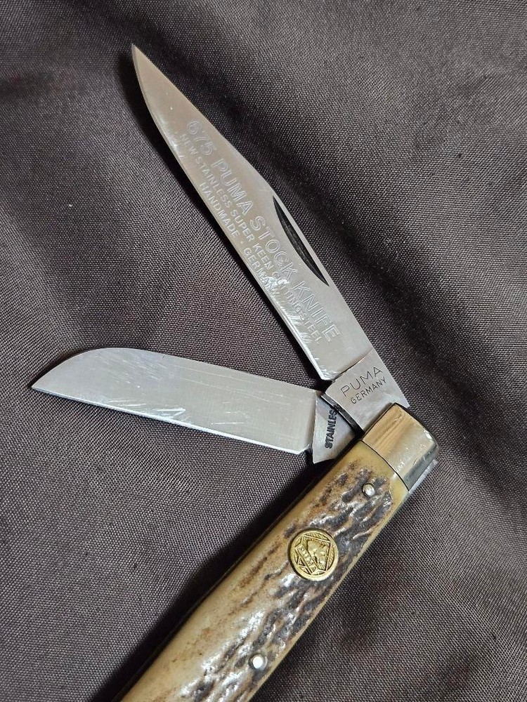 PUMA folding knife Germany Stag without box