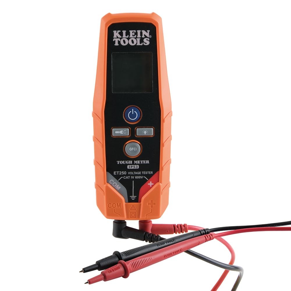 Klein Tools ET250 Voltage Meter, AC/DC Tester, Digital One Size, Black