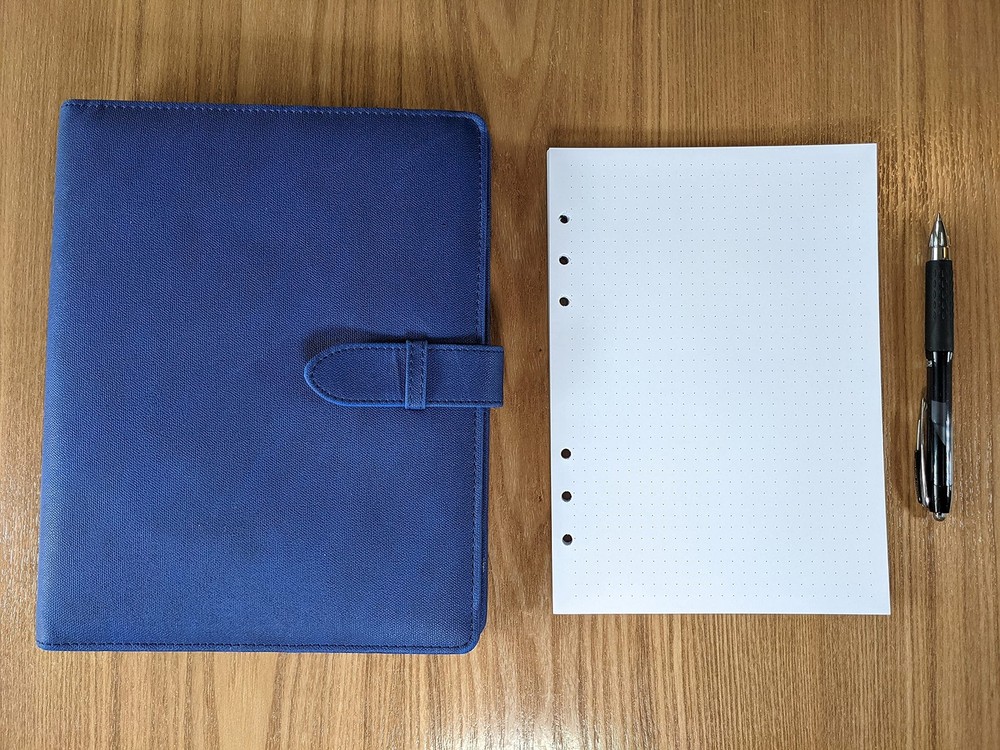 A5 Dot Grid Paper, Extra Thick, 6-Hole Punched, 400 Sheets (800 Pages), 400