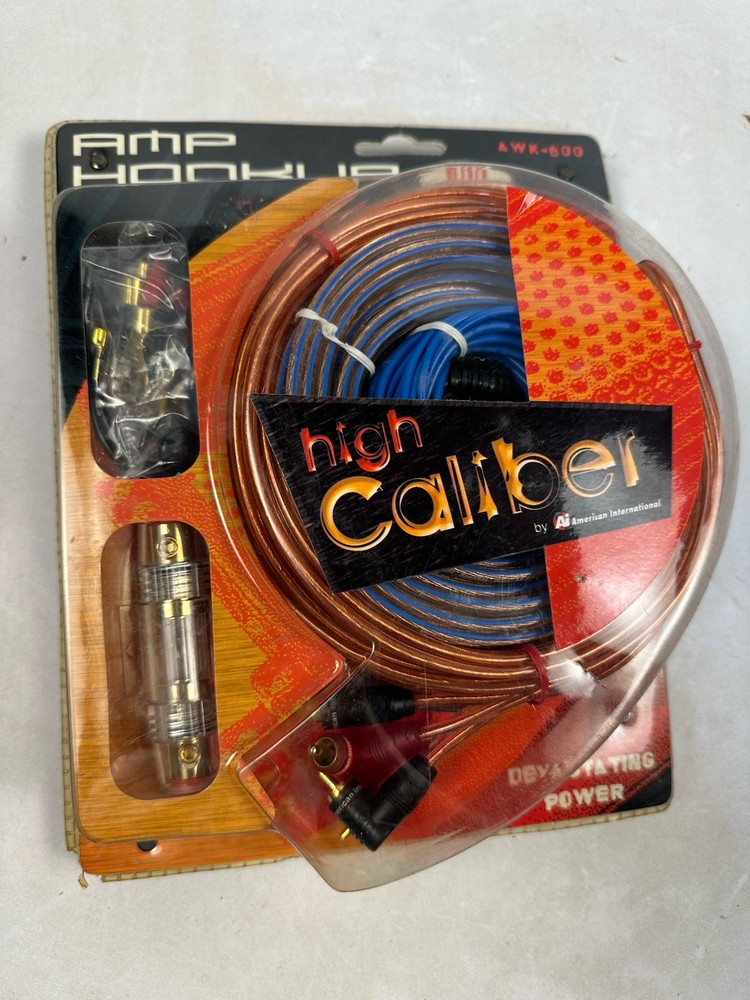 High Caliber AWK-800 Amp Hook-Up Kit 800W Car Audio Wiring Set NEW Sealed