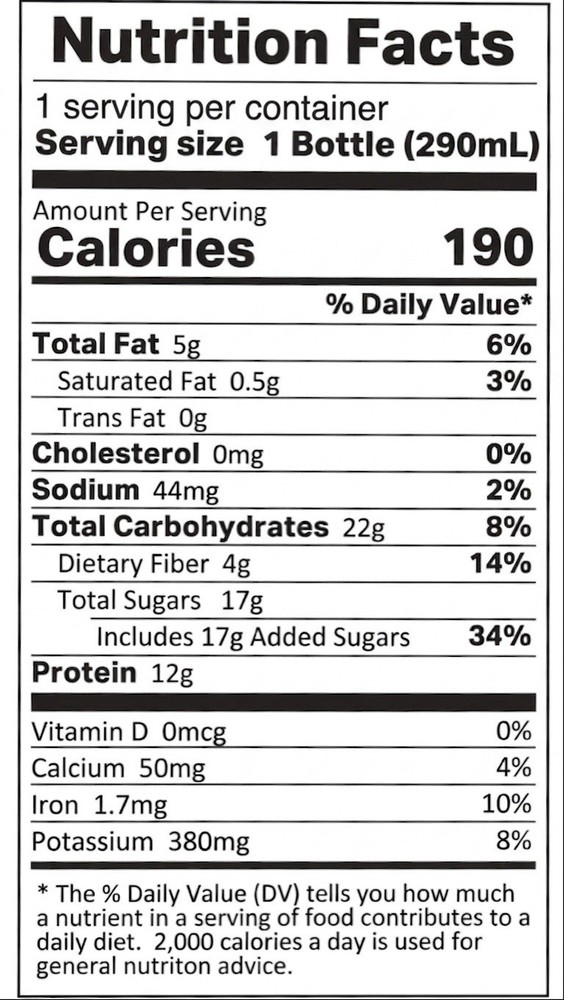 Fu Hang Sweetened Soy Milk 290mlx6bottle阜杭豆漿(加糖）