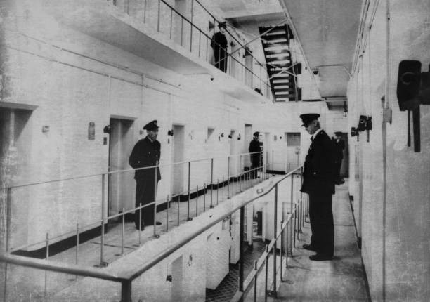 Prison Warders At Durham Prison "E" Wing 1968