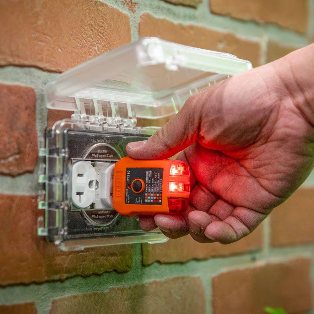 NEW Durable Klein Tools Standard/GFCI Outlet Tester Detect Wiring Problems