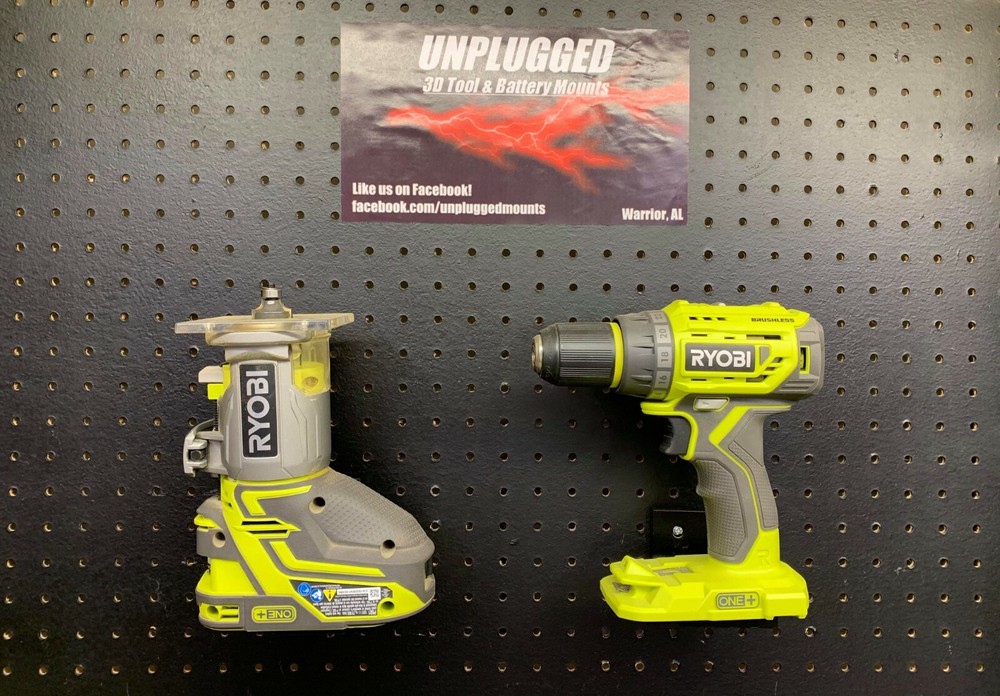 Tool Holder Wall Mount for Ryobi One+ 18V Optional Left/Right Orientation