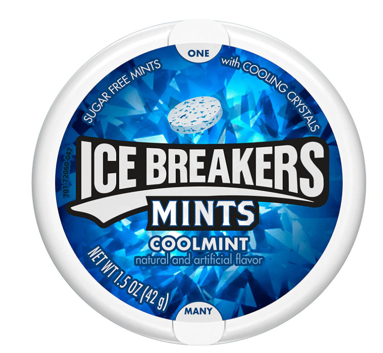 ICE BREAKERS Coolmint Sugar Free Breath Mints, 1.5 oz Tins (8 Count)