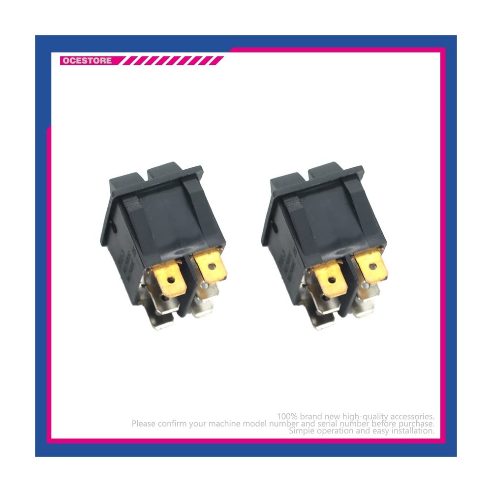 2 Pack Boat Rocker Switch 6 Pin Double Light ON Off Toggle Switch