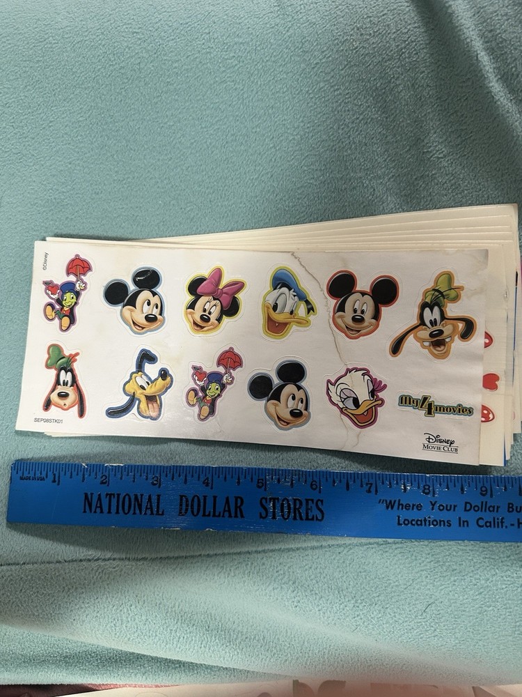 Disney Vintage Sticker Sheets Lot