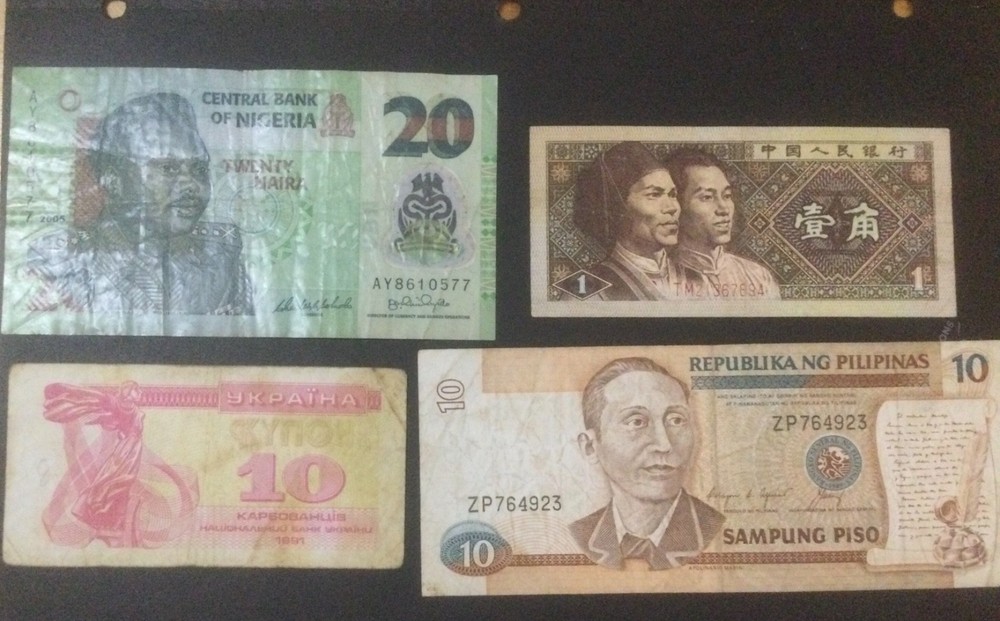 Foreign used Paper money