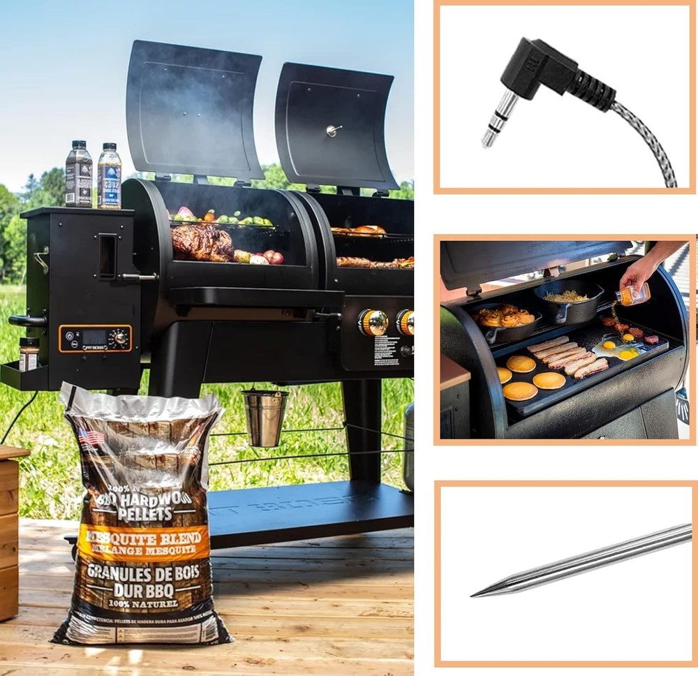 Durable 2-Pack Meat Probes for Pit Boss Grill - Effortless Grilling Precision