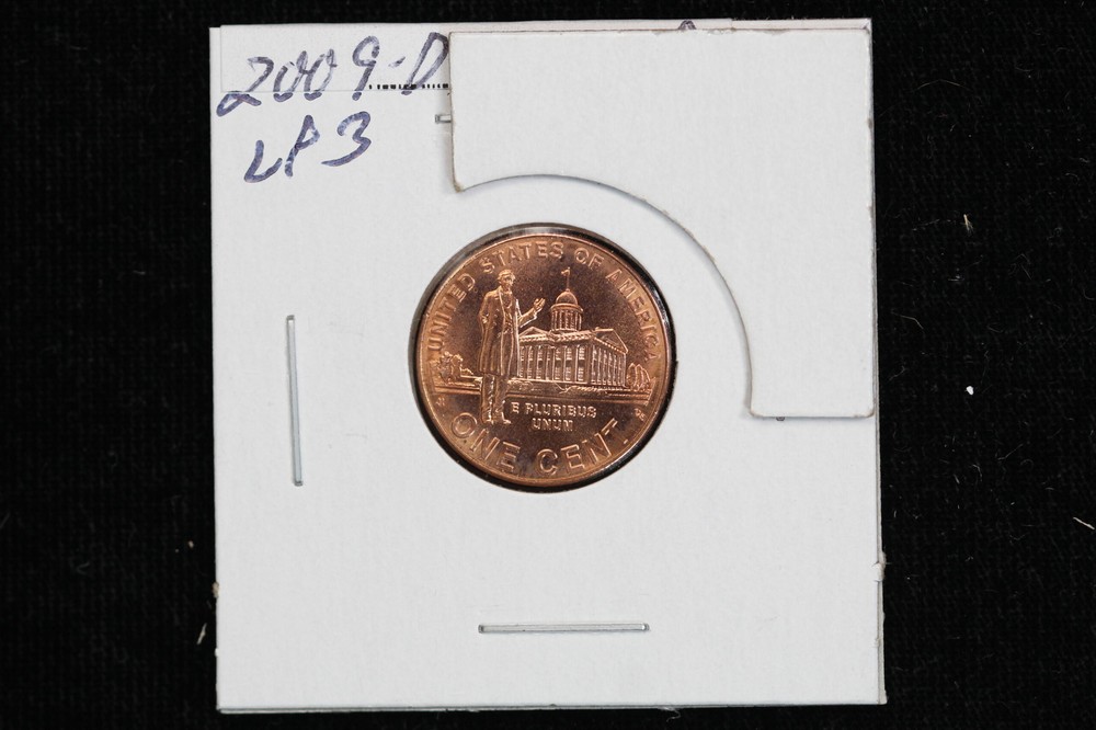 2009-D Lincoln Professional LP3 GEM BU++ Red 3FMM