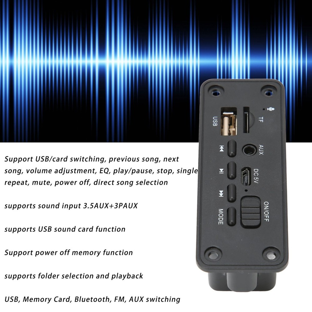 MP3 Decoding Board 2 X 3W Multifunctional  5.0 Module Player