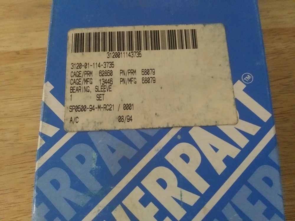 68079 BEARING SET, MAIN - STD for PERKINS®