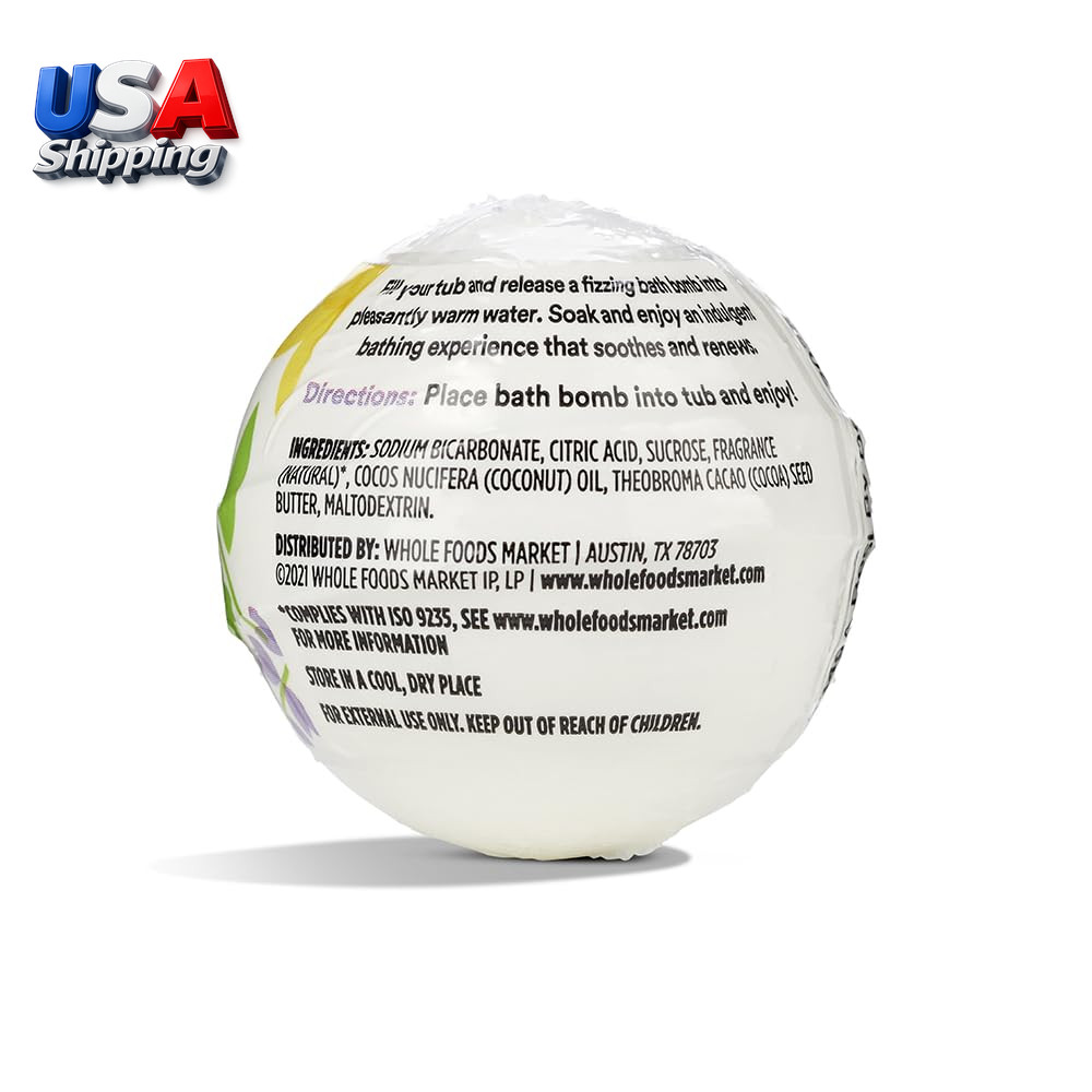 , Fizzing Bath Bomb, Lavender Vanilla, 2.8 Oz
