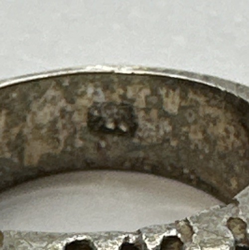 Vintage 925 Sterling Silver Raw Texture Ring / Size 8.5