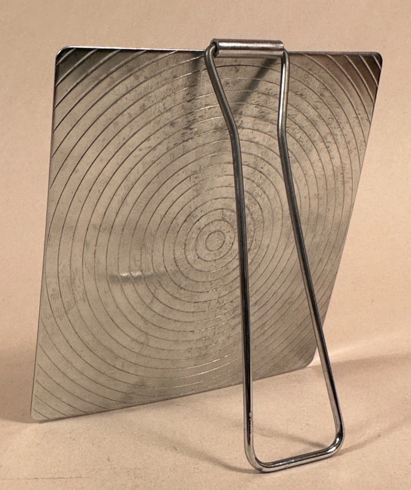 Art Deco Metal Pocket Mirror