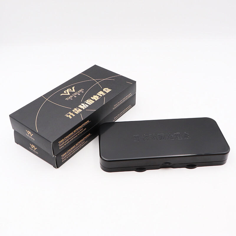 All Ceramic Square Porcelain Veneer Arrangement Tooth Boxes Denture Storage Box