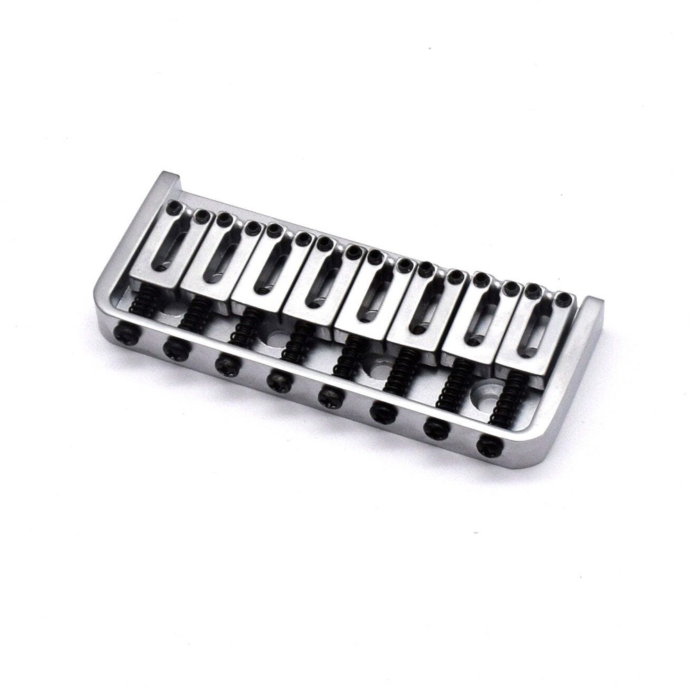 KD By AxLabs 8-String Hardtail Bridge - 4-Screw - Satin Chrome
