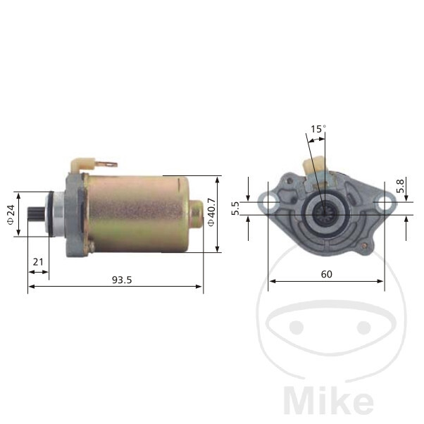 JMP Starter Motor fits Derbi GP1 50 LC 2002-2004