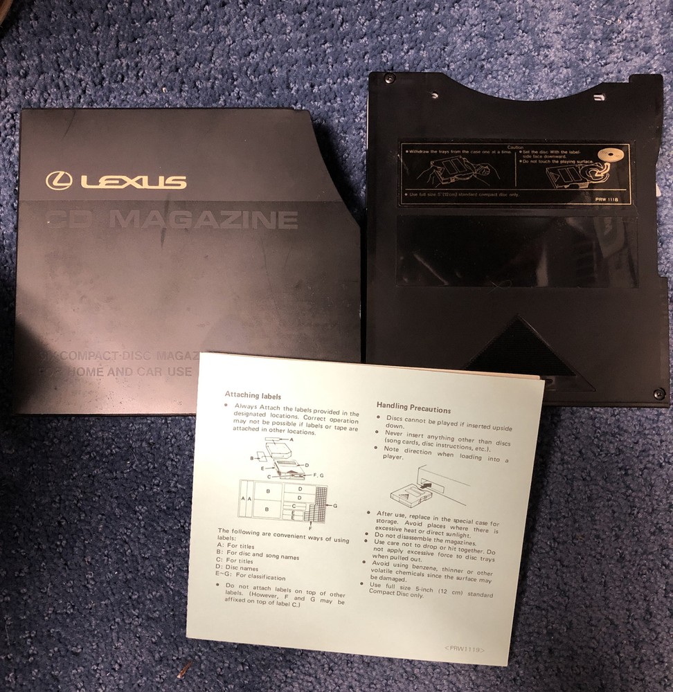LEXUS CD MAGAZINE SIX COMPACT DISC PRW-1118