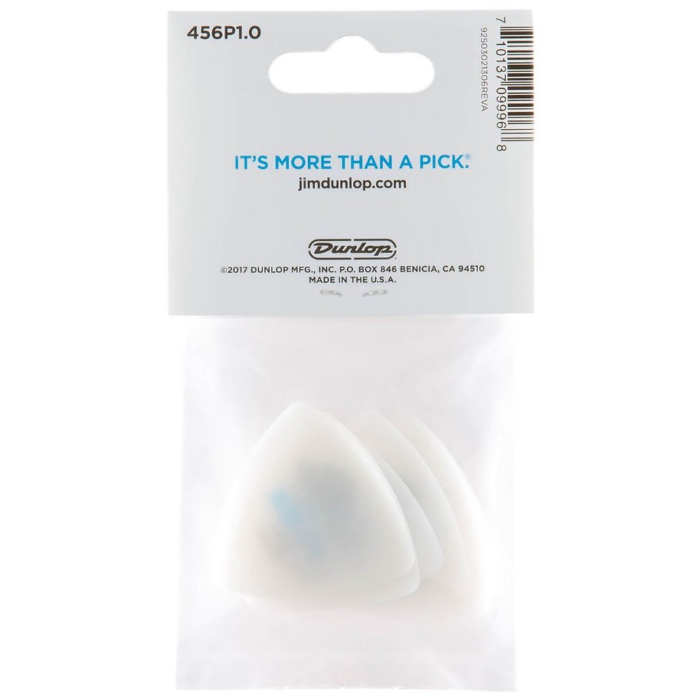 Dunlop 456P1.0 Tortex Flex Triangle Guitar Picks, 1.0mm, 6-Pack