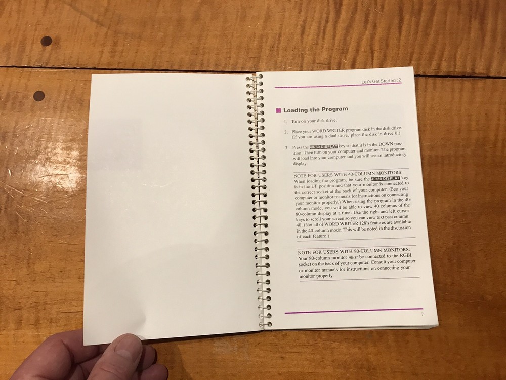 Commodore 128 PC Word Writer User's Manual Vintage Computer TIMEWORKS 1982