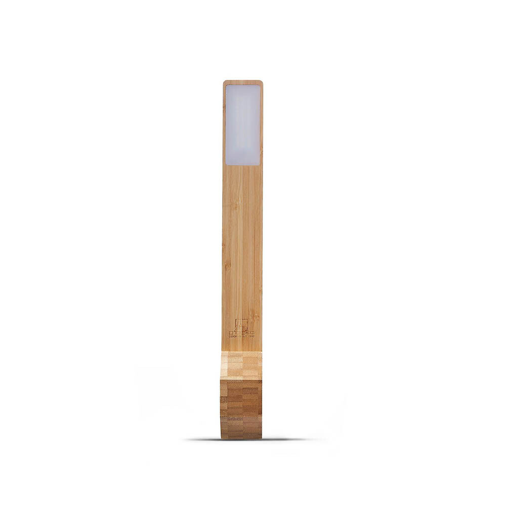 NEW Gingko Octagon One Plus Alarm Clock Light Natural Bamboo