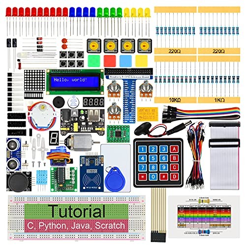 RFID Starter Kit for Raspberry Pi 4 B 3 B+ 400, 544-Page Detailed Tutorials,
